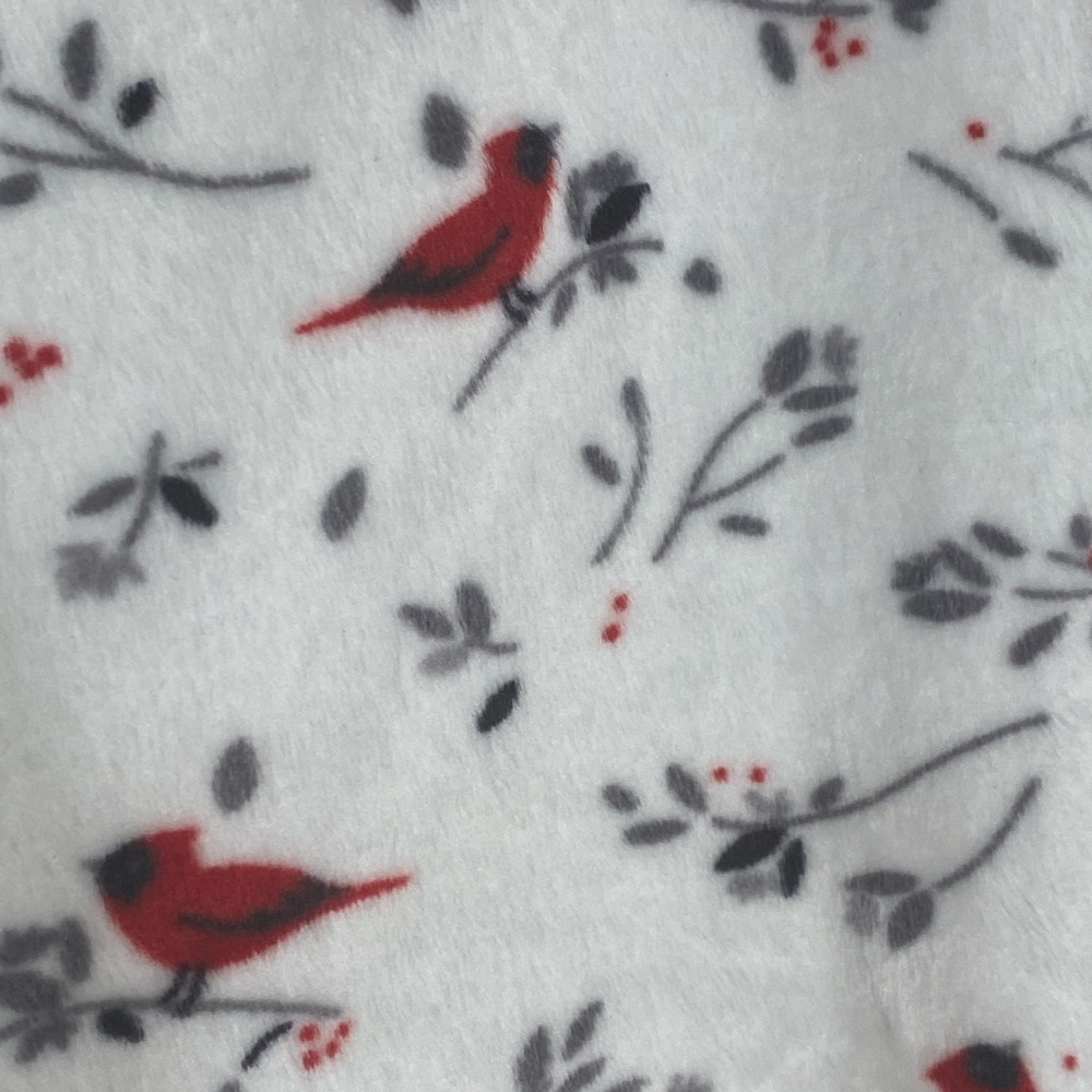 Aria Nightgown 3X White Red Cardinals Extremely Soft Long‎ Sleeve Grannycore - Picture 5 of 9